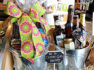 gift basket with beer image