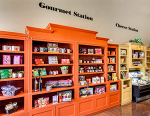 image of gourmet food and cheese stations